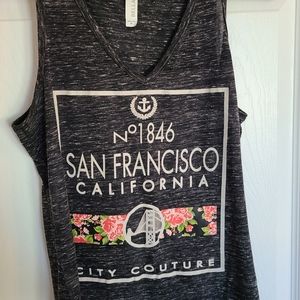 Bella San Francisco City Couture tank top size M